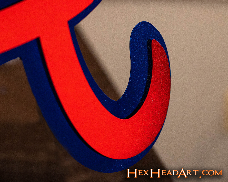 Atlanta Braves "A" 3D Metal Wall Art