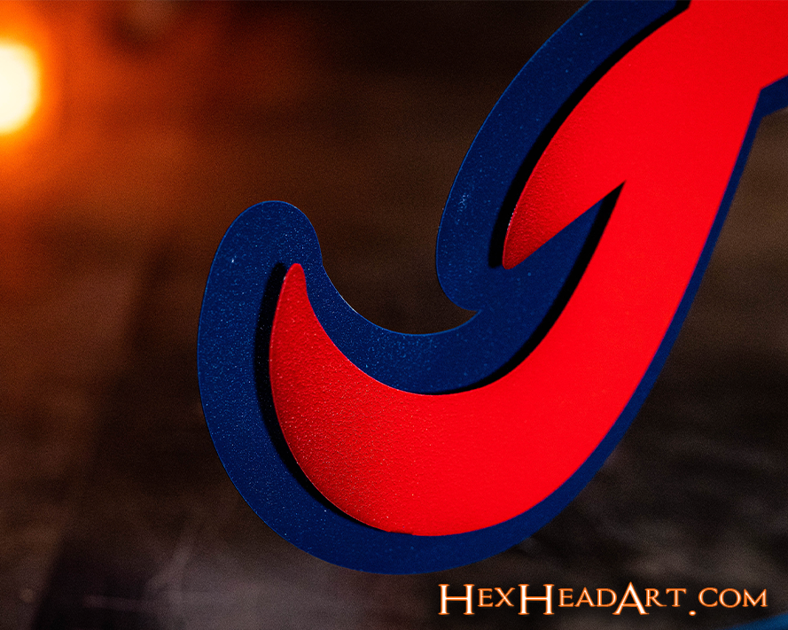 Atlanta Braves "A" 3D Metal Wall Art