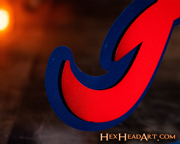 Atlanta Braves "A" 3D Metal Wall Art