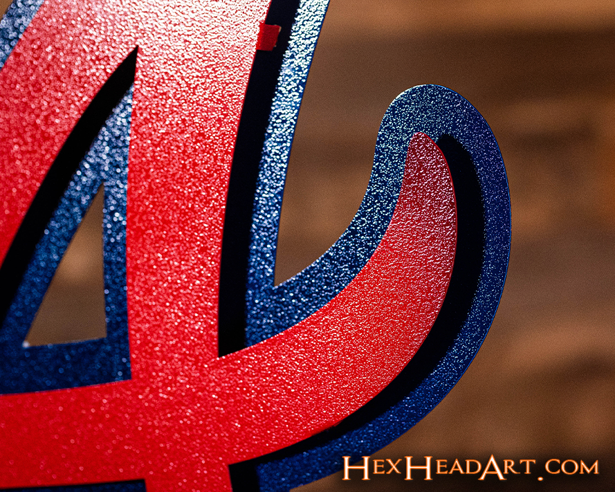 Atlanta Braves "A" 3D Metal Wall Art