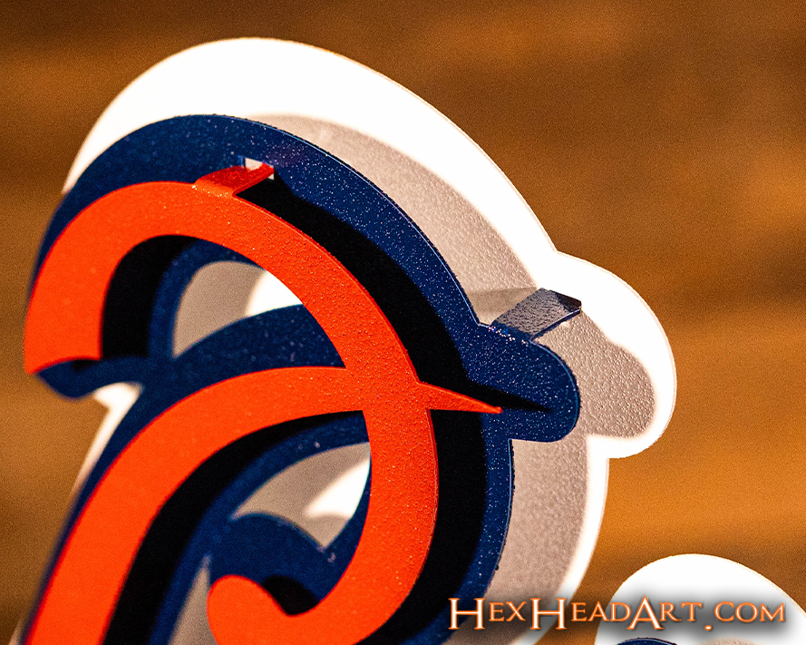 Atlanta Braves Tomahawk 3D Metal Wall Art