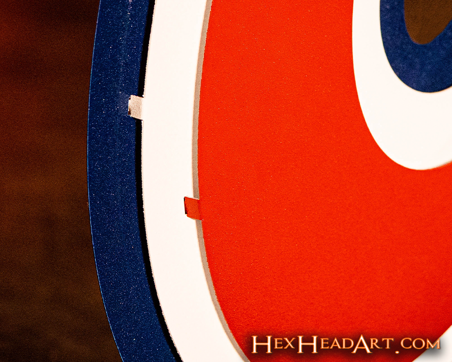 Atlanta Braves 1972-1980 "a" 3 layer Vintage Metal Wall Art