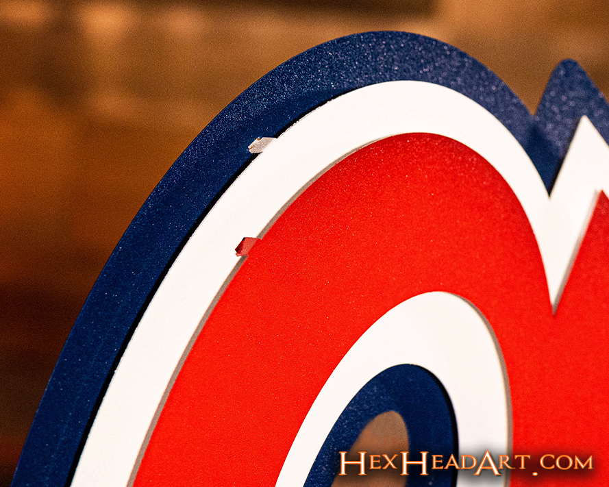 Atlanta Braves 1972-1980 "a" 3 layer Vintage Metal Wall Art