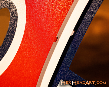 Atlanta Braves 1972-1980 "a" 3 layer Vintage Metal Wall Art