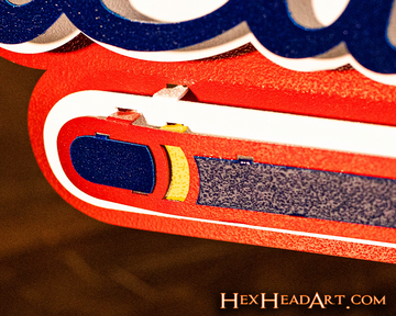 Atlanta Braves Script "ATLANTA" 3D Metal Wall Art