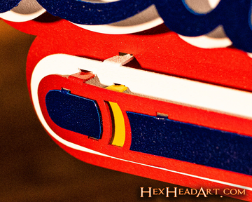 Atlanta Braves Script "ATLANTA" 3D Metal Wall Art