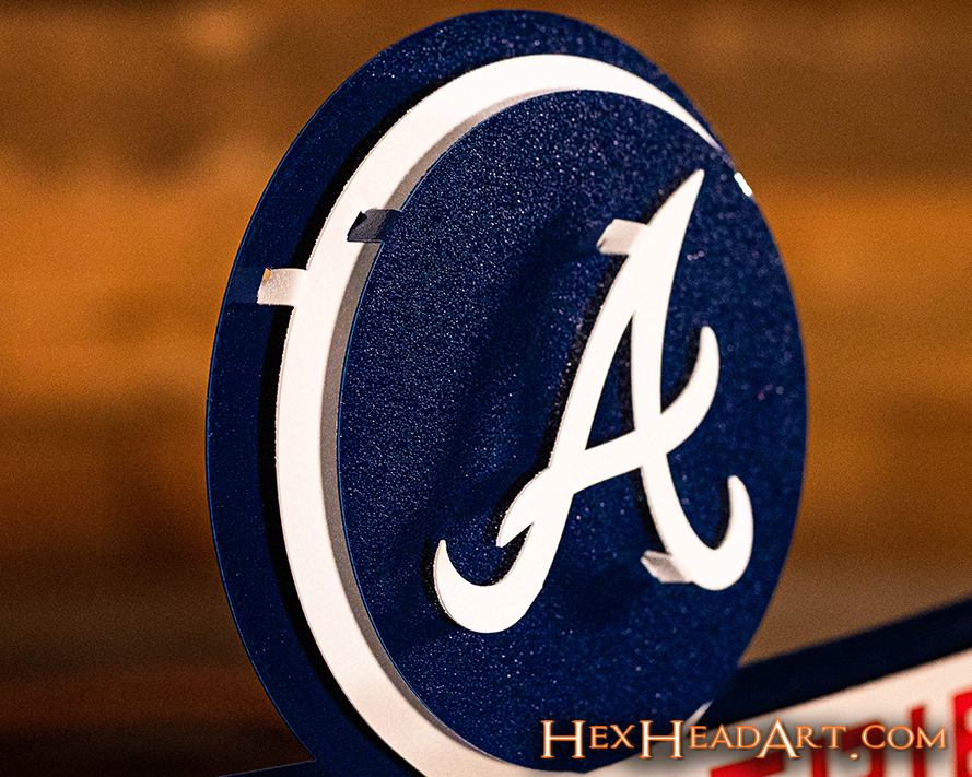 Atlanta Braves 2021 WORLD SERIES CHAMPIONS 3D Metal Wall Art