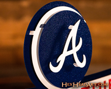 Load image into Gallery viewer, Atlanta Braves 2021 WORLD SERIES CHAMPIONS 3D Metal Wall Art
