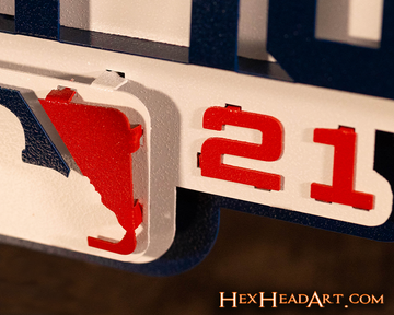 Atlanta Braves 2021 WORLD SERIES CHAMPIONS 3D Metal Wall Art