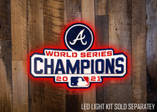 Load image into Gallery viewer, Atlanta Braves 2021 WORLD SERIES CHAMPIONS 3D Metal Wall Art
