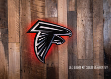 Load image into Gallery viewer, MONOCHROME - Atlanta Falcons 3D Vintage Metal Wall Art
