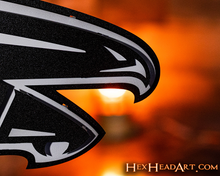 Load image into Gallery viewer, MONOCHROME - Atlanta Falcons 3D Vintage Metal Wall Art
