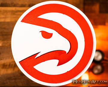 Atlanta Hawks 3D Vintage Metal Wall Art