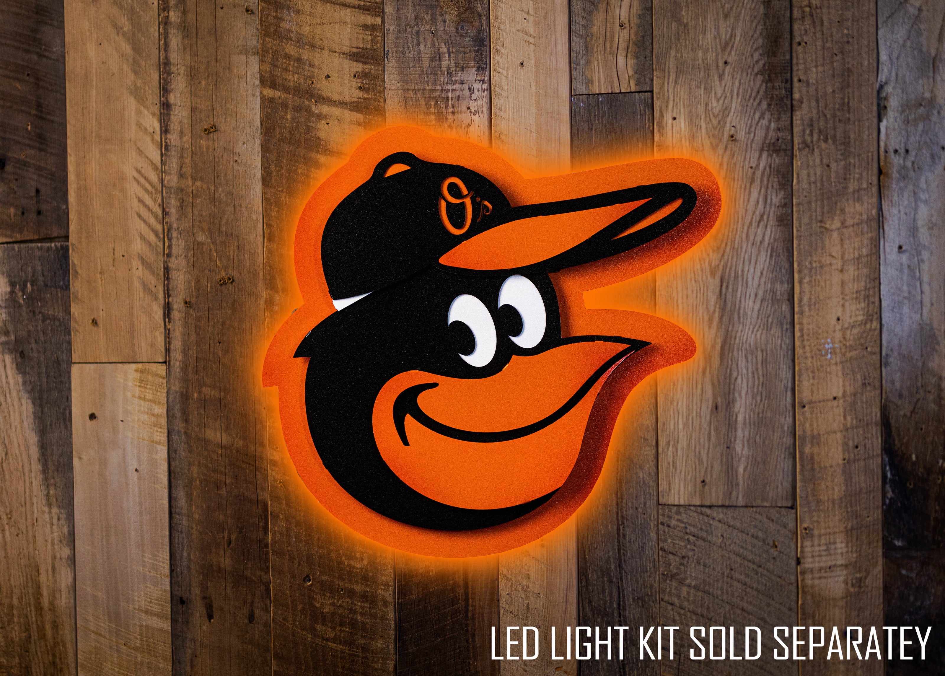 Baltimore Orioles "Oriole Bird" 3D Vintage Metal Wall Art