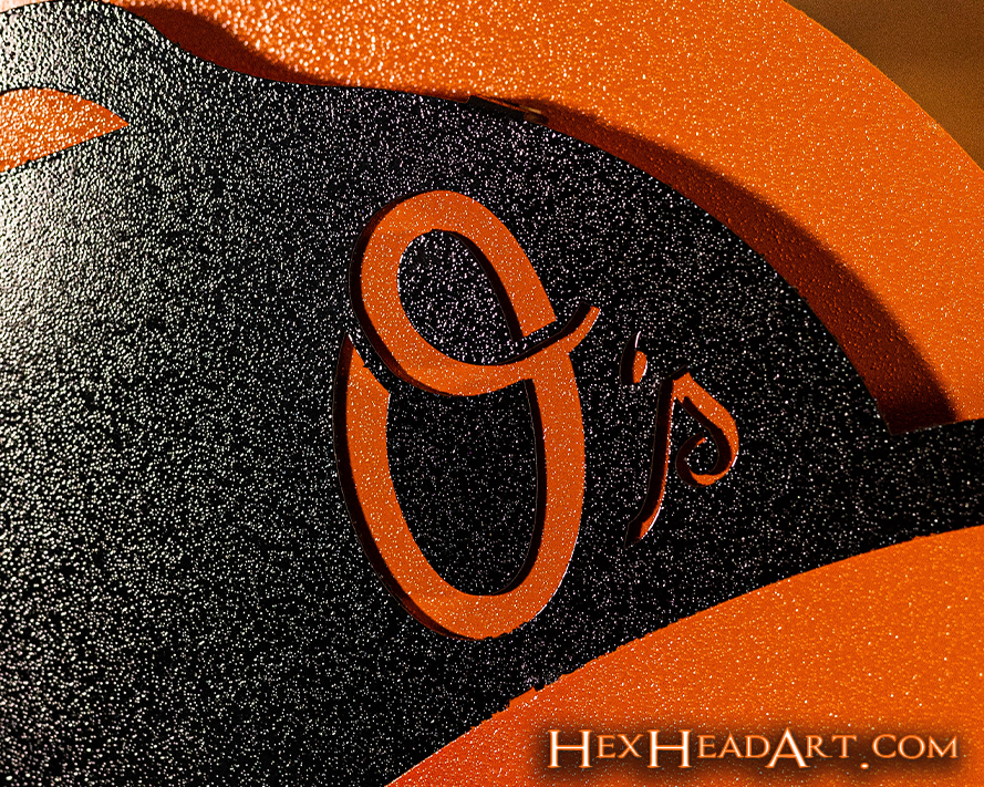Baltimore Orioles "Oriole Bird" 3D Vintage Metal Wall Art