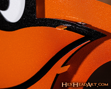 Load image into Gallery viewer, Baltimore Orioles &quot;Oriole Bird&quot; 3D Vintage Metal Wall Art
