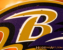 Load image into Gallery viewer, Baltimore Ravens &quot;Raven Mascot&quot; 3D Vintage Metal Wall Art
