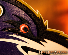 Load image into Gallery viewer, Baltimore Ravens &quot;Raven Mascot&quot; 3D Vintage Metal Wall Art
