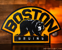 Load image into Gallery viewer, Boston Bruins RETRO 3D Vintage Metal Wall Art
