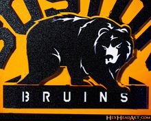 Load image into Gallery viewer, Boston Bruins RETRO 3D Vintage Metal Wall Art
