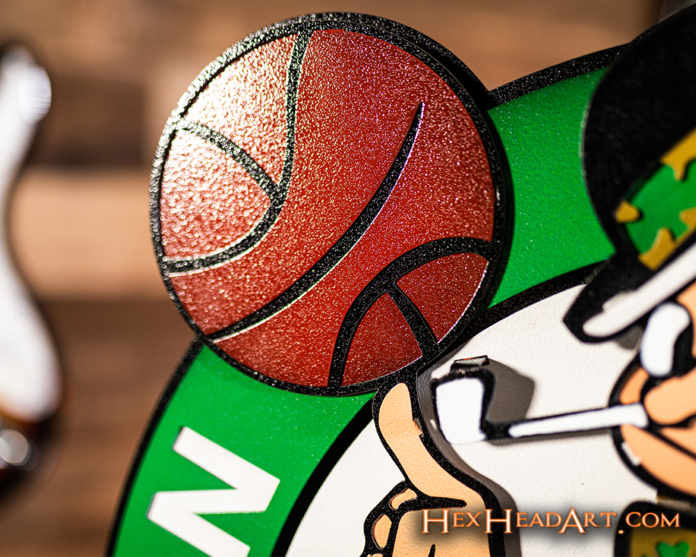 Boston Celtics NBA 3D Vintage Metal Wall Art