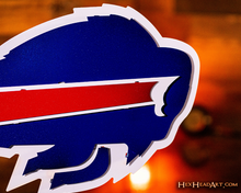 Load image into Gallery viewer, Buffalo Bills 3D Vintage Metal Wall Art
