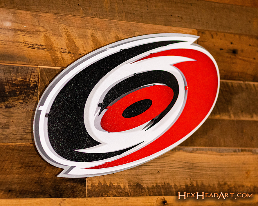 Carolina Hurricanes NHL 3D Vintage Metal Wall Art