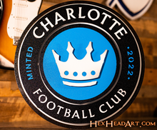 Load image into Gallery viewer, Charlotte FC 3D Vintage Metal Wall Art
