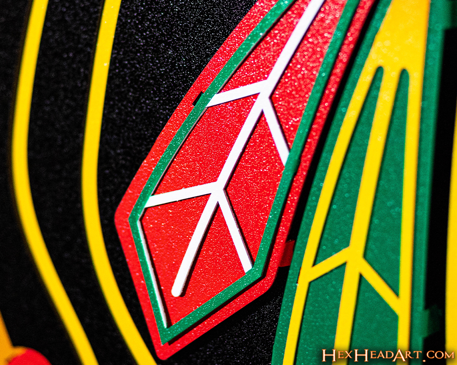 Chicago Blackhawks 3D Vintage Metal Wall Art