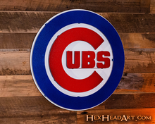 Load image into Gallery viewer, Chicago Cubs Logo 3D Metal Wall Art
