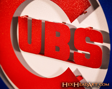 Load image into Gallery viewer, Chicago Cubs Logo 3D Metal Wall Art
