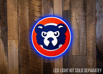 CLOSE OUT -- Chicago Cubs "94-96" 3D Vintage Metal Wall Art