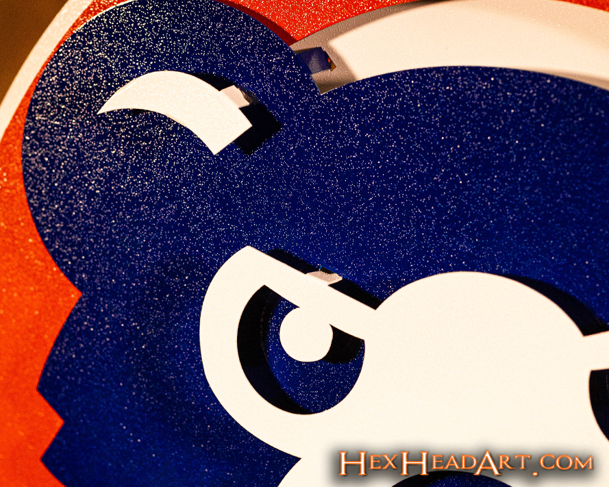 CLOSE OUT -- Chicago Cubs "94-96" 3D Vintage Metal Wall Art
