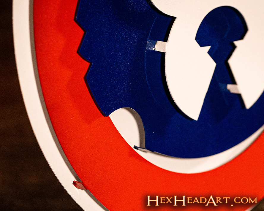 CLOSE OUT -- Chicago Cubs "94-96" 3D Vintage Metal Wall Art