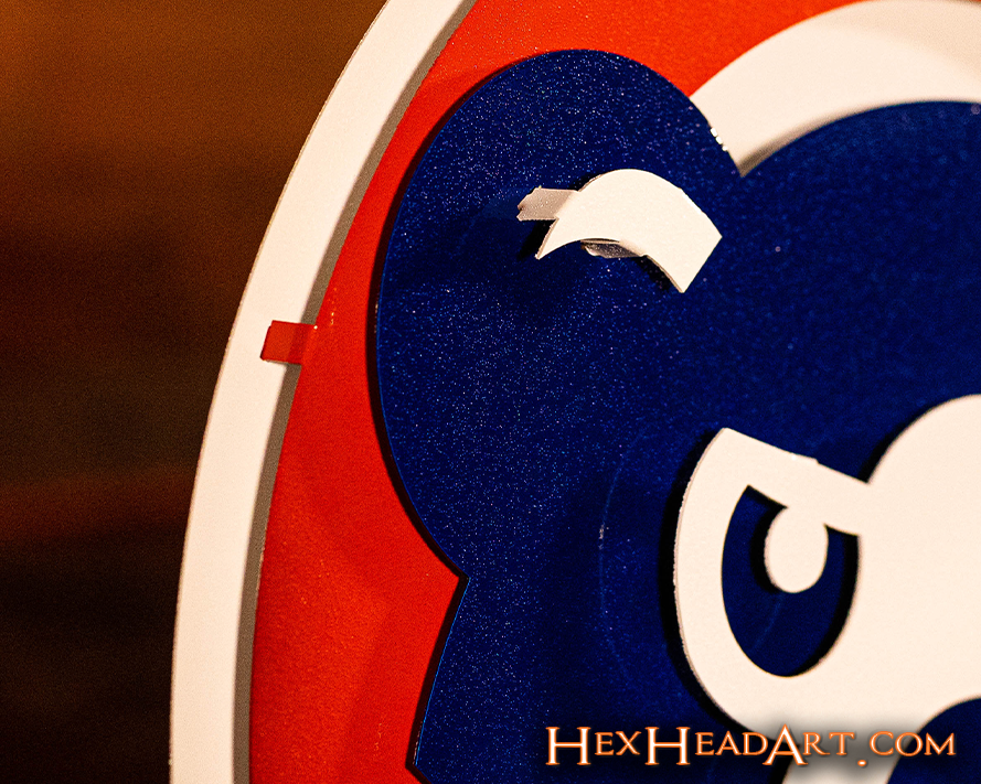CLOSE OUT -- Chicago Cubs "94-96" 3D Vintage Metal Wall Art