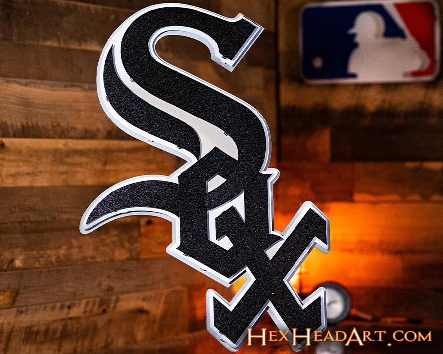 Chicago White Sox Logo 3D Metal Wall Art
