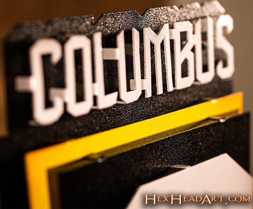 Columbus Crew 3D Vintage Metal Wall Art