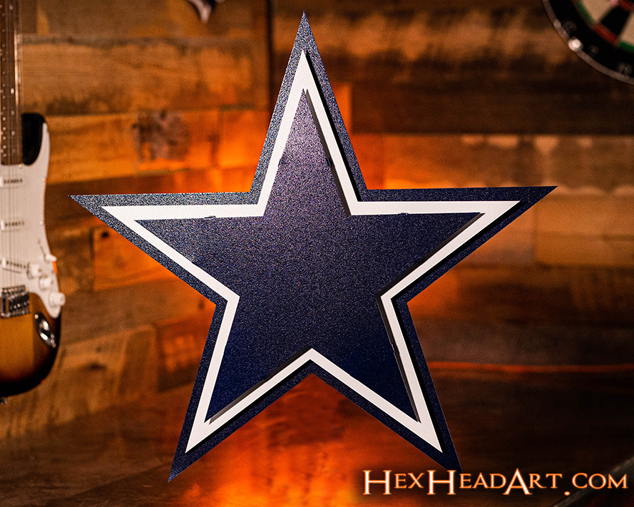Dallas Cowboys "STAR" 3D Vintage Metal Wall Art