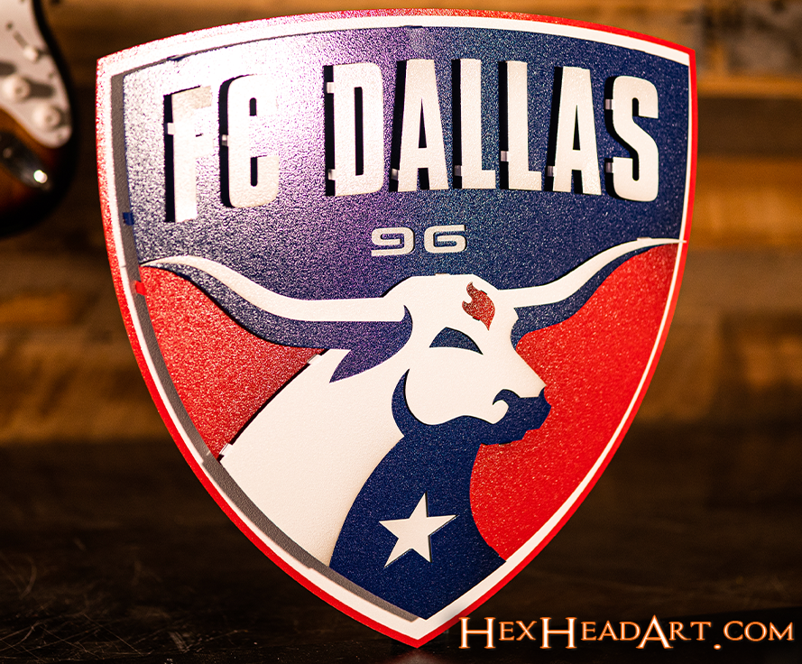 CLOSE OUT - FC Dallas 3D Vintage Metal Wall Art