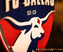 Load image into Gallery viewer, FC Dallas 3D Vintage Metal Wall Art
