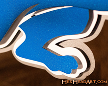 Load image into Gallery viewer, Detroit Lions 3D Vintage Metal Wall Art
