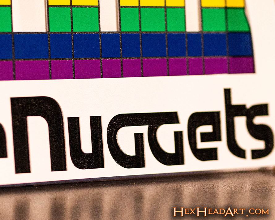 Denver Nuggets Throwback "1981 - 1993" 3D Vintage Metal Wall Art