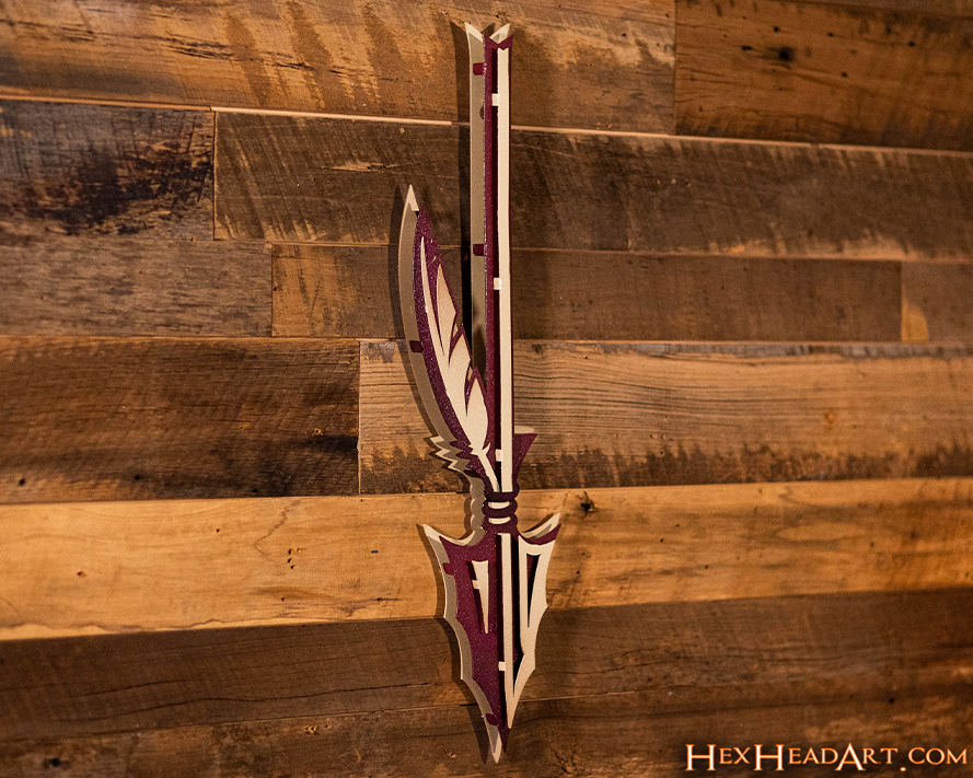 Florida State Burning Spear 3D Vintage Metal Wall Art