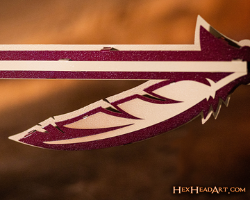 Florida State Burning Spear 3D Vintage Metal Wall Art