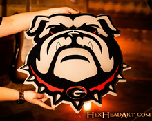 Load image into Gallery viewer, Georgia Bulldogs &quot;Uga&quot; 3D Vintage Metal Wall Art
