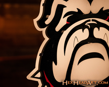 Load image into Gallery viewer, Georgia Bulldogs &quot;Uga&quot; 3D Vintage Metal Wall Art
