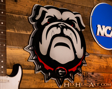 Load image into Gallery viewer, Georgia Bulldogs &quot;Uga&quot; 3D Vintage Metal Wall Art
