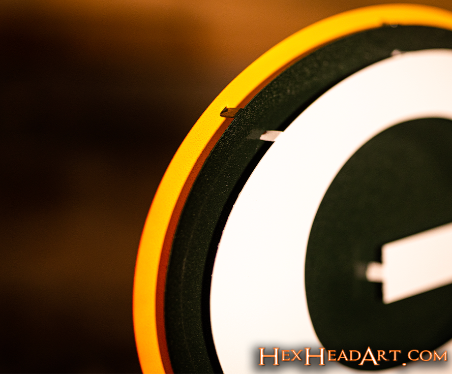 Top Left Green Bay Packers "G" 3D Metal Wall Art