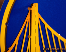 Load image into Gallery viewer, Golden State Warriors 3D Metal Wall Art
