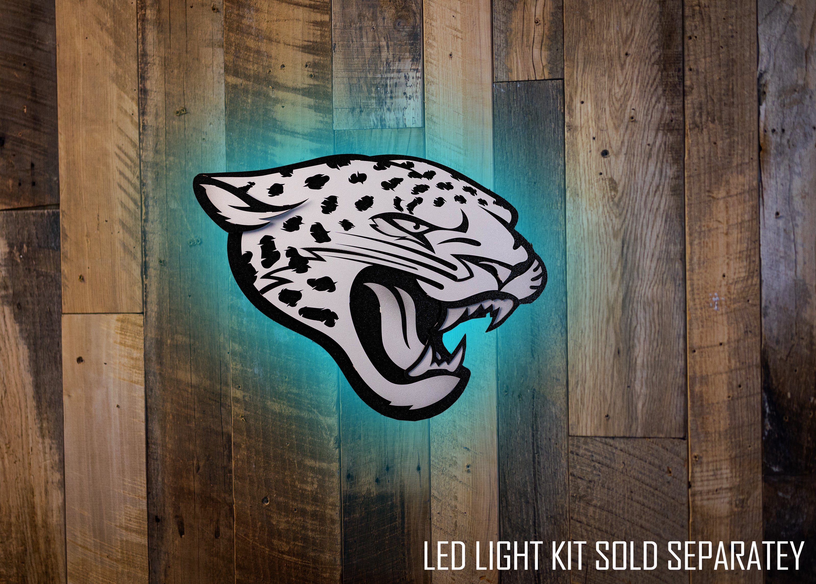 MONOCHROME - Jacksonville Jaguars 3D Vintage Metal Wall Art